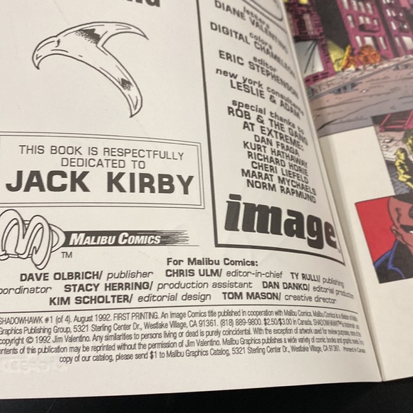 Shawdowhawk #1 of 4 (1993) - Image Comic Book - Picture 4 of 8